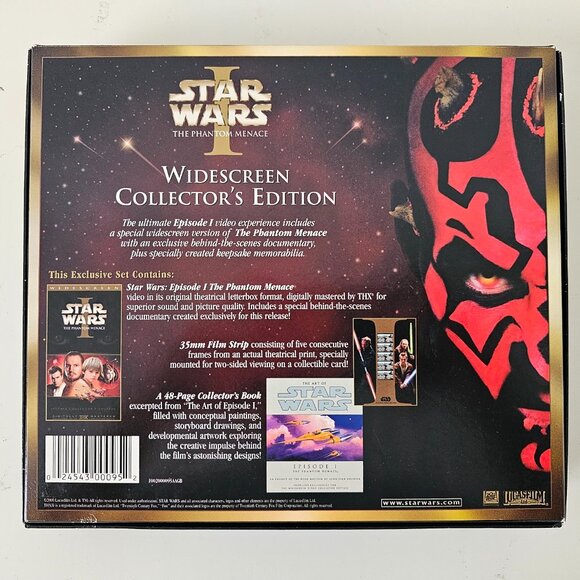 STAR WARS The Phantom Menace Widescreen Collectors Edition VHS The Art of Book - Picture 12 of 12